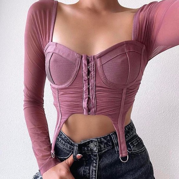 Fashion Nova Don't Worry About Me Corset Top - Picture 1 of 2